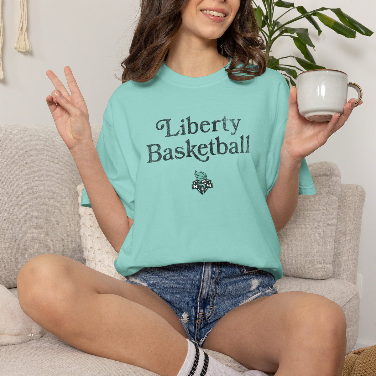 New York Liberty Distressed Shirt