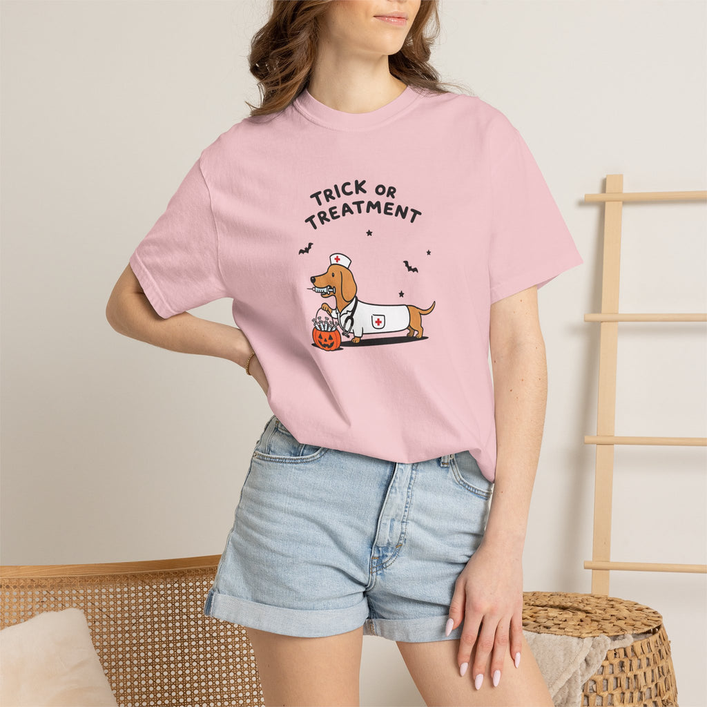 Dachshund "Trick or Treatment" Halloween Shirt
