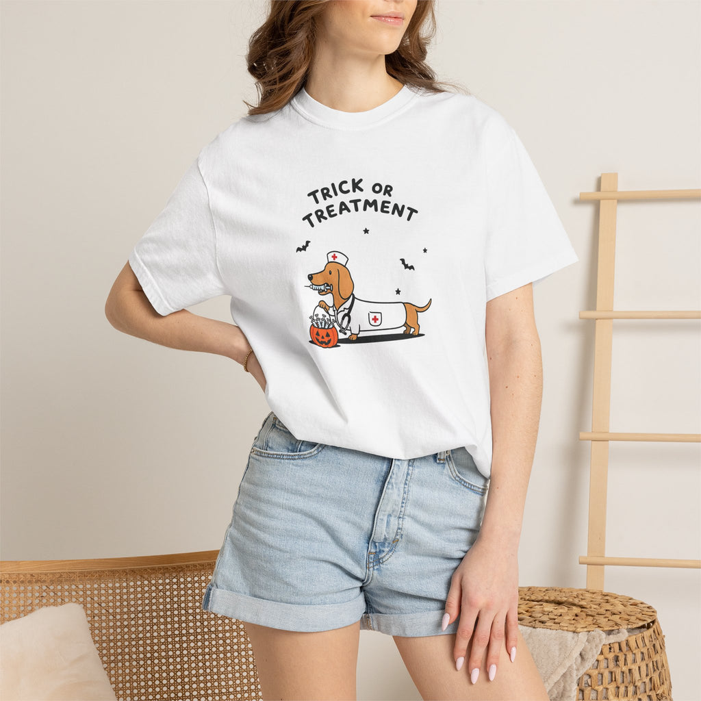 Dachshund "Trick or Treatment" Halloween Shirt