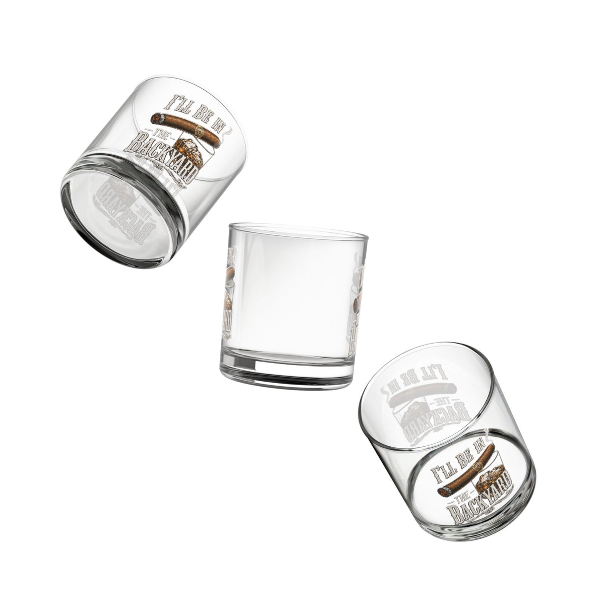 I'll Be in the Backyard 10oz Rocks Glass