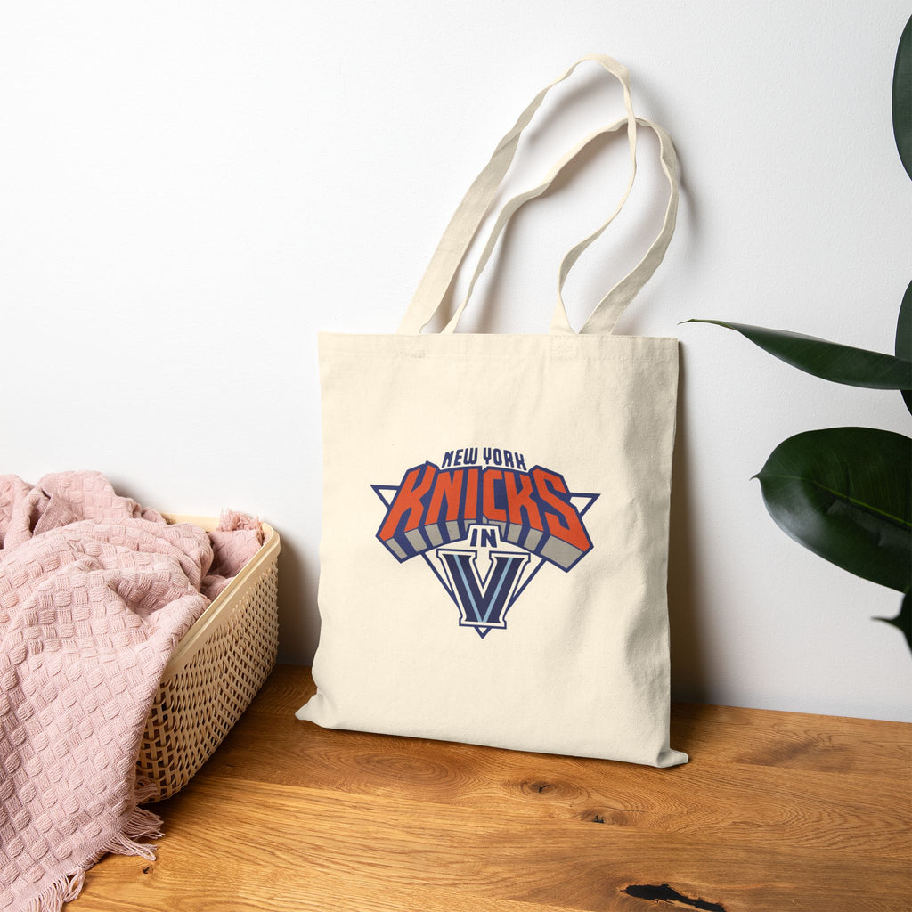 Villanova Knicks in Five Cotton Canvas Tote Bag