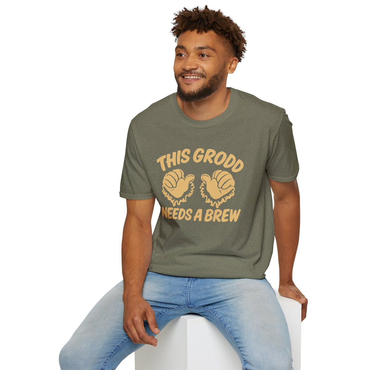 Gorilla Grodd "This Grodd Needs A Brew" Campus Shirt