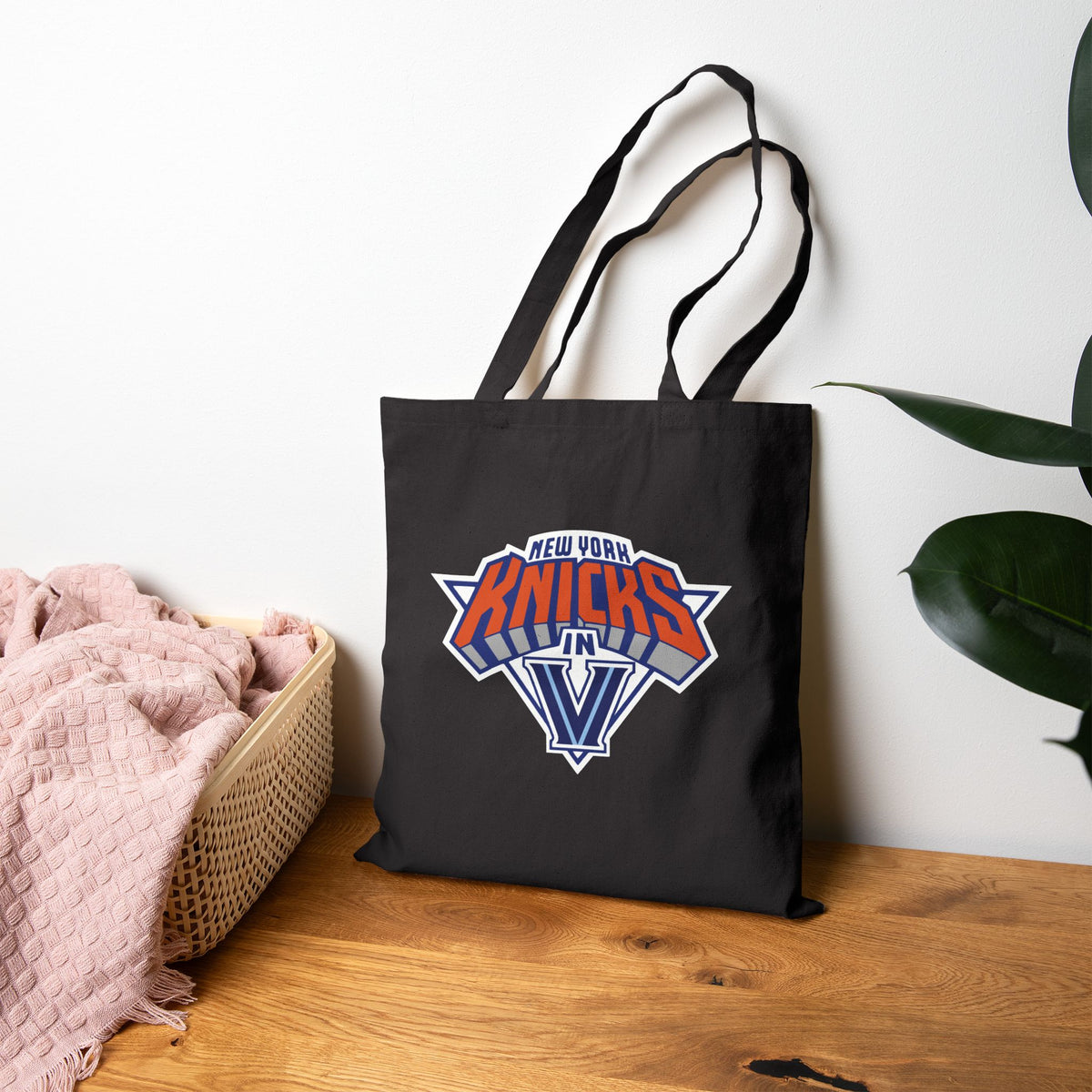 Villanova Knicks in Five Cotton Canvas Tote Bag