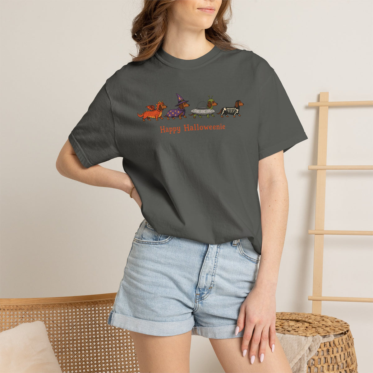 Happy Halloweenie Dachshund Shirt
