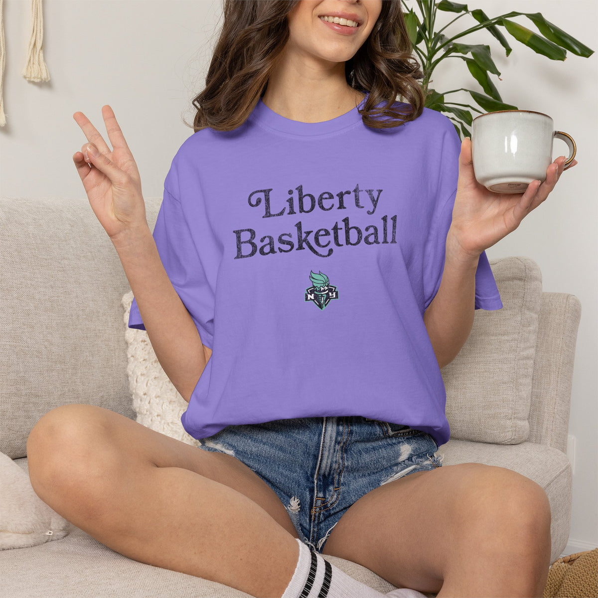 New York Liberty Distressed Shirt