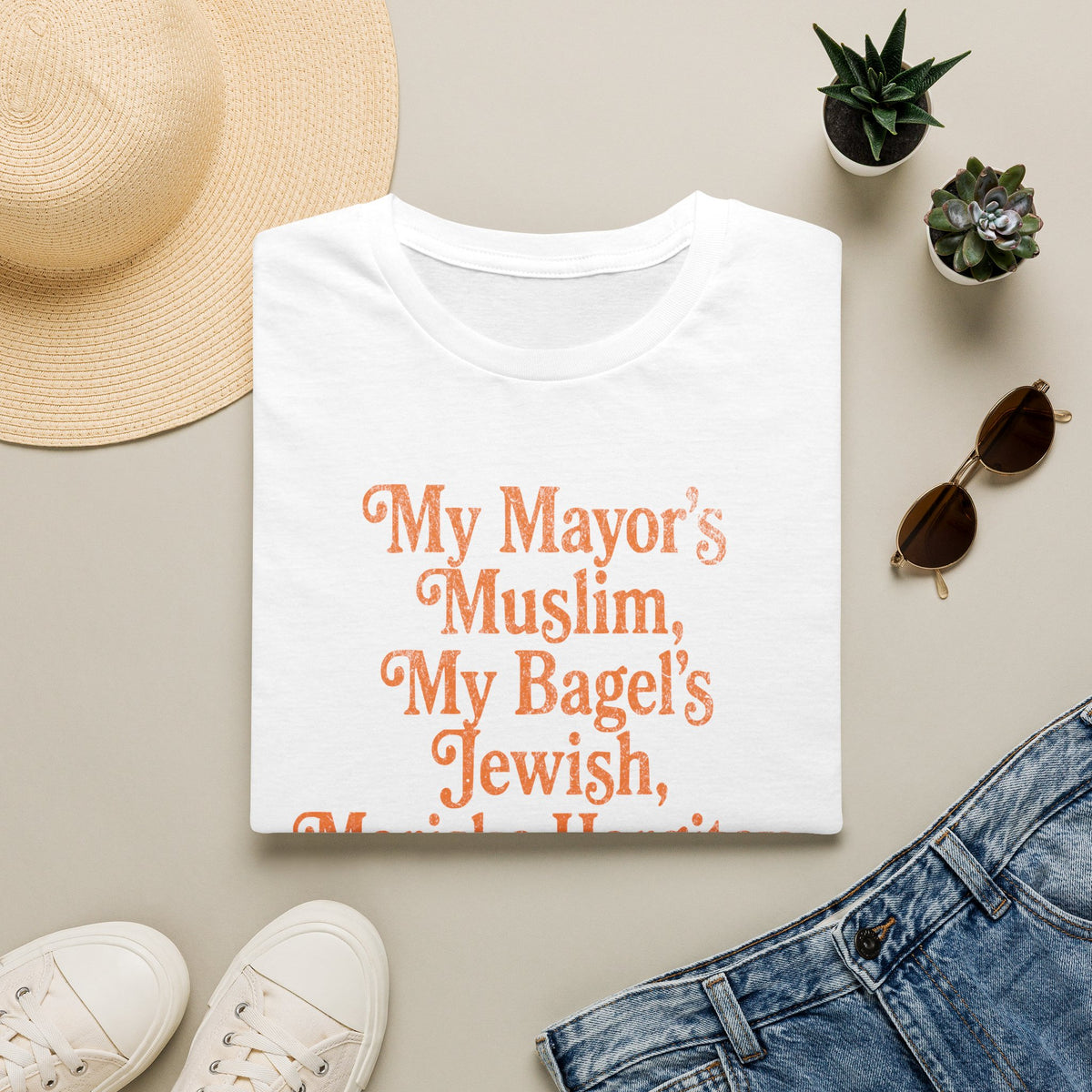 My Mayor's Muslim My Bagel's Jewish Mariska Hargitay Knicks All The Way Shirt