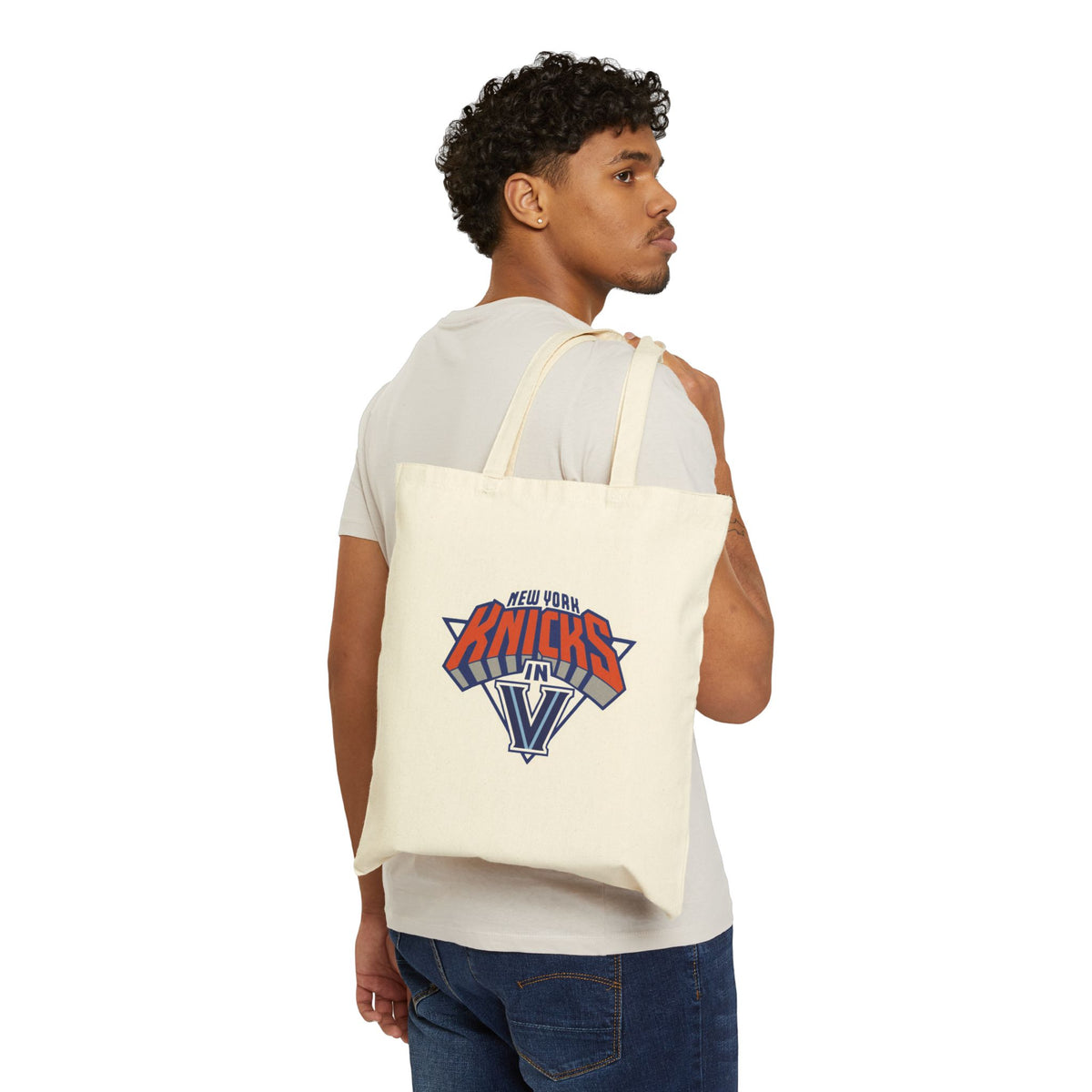 Villanova Knicks in Five Cotton Canvas Tote Bag