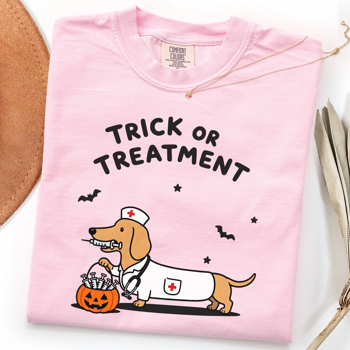 Dachshund "Trick or Treatment" Halloween Shirt