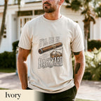 Comfort Colors®I'll Be in the Backyard T-shirt,Funny Cigar Whiskey Tee,Father's Day Gift,Men's Backyard BBQ Shirt,Whiskey & Cigar Lover Gift