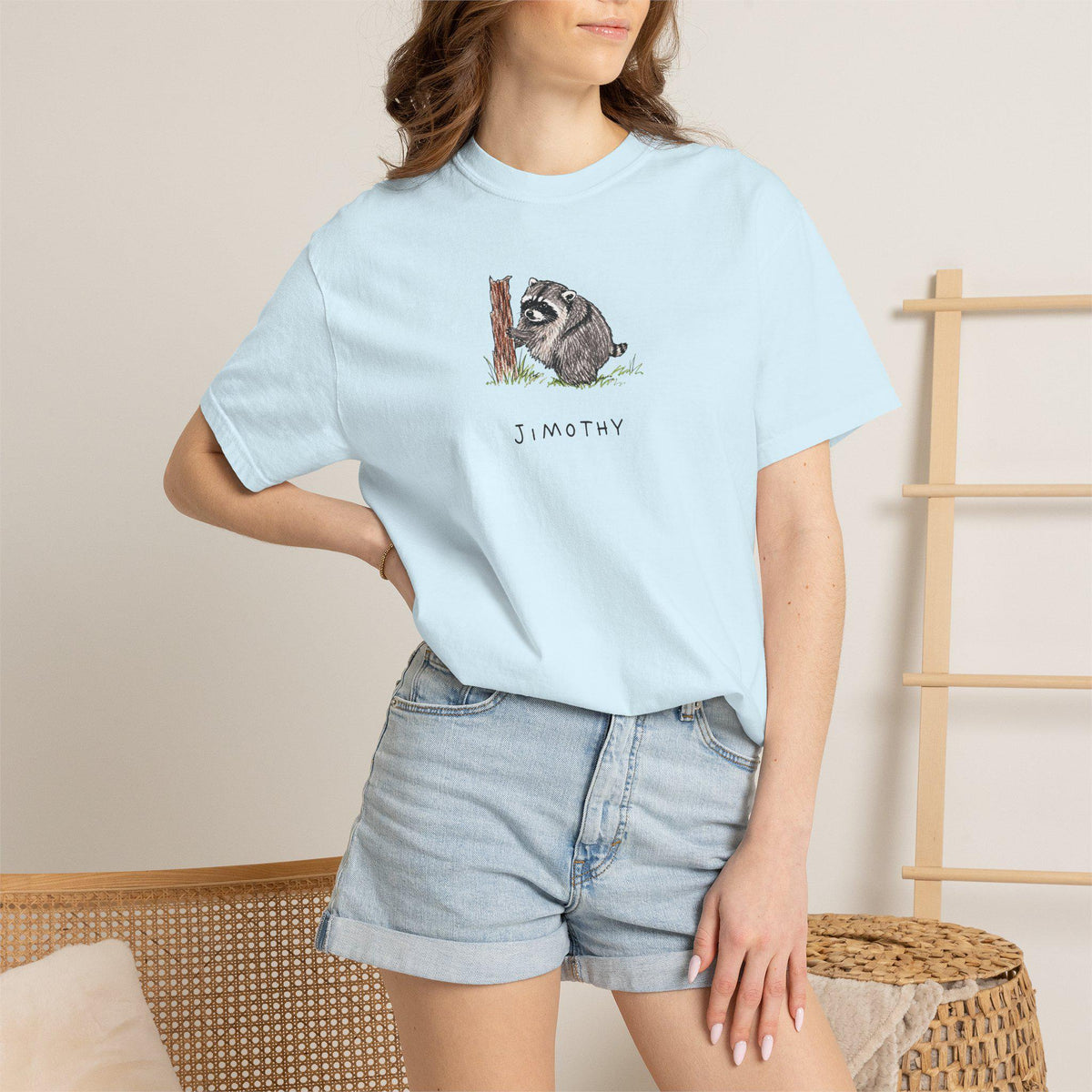 Comfort Colors® Jimothy Raccoon Viral Shirt, Short King Jimothy Tee. Cute Trash Panda Shirt, Famous Seattle Raccoon Shirt, Cute Baby Raccoon