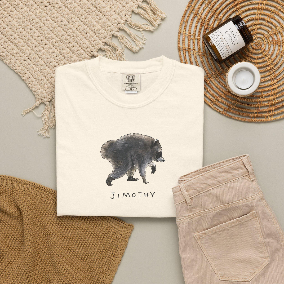 Comfort Colors® Jimothy Raccoon Viral Shirt, Famous Seattle Raccoon Shirt, Short King Jimothy Tee. Cute Trash Panda Shirt, Cute Baby Raccoon