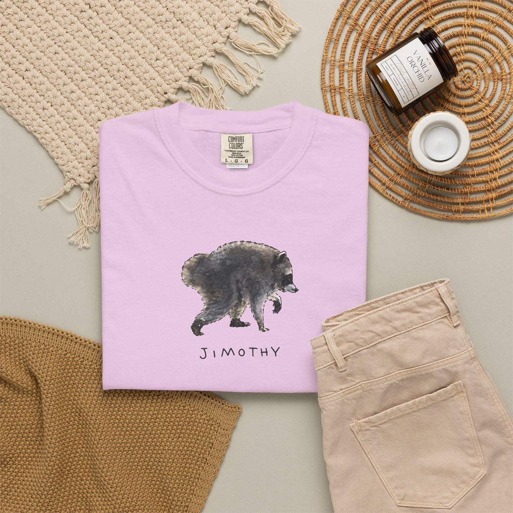 Comfort Colors® Jimothy Raccoon Viral Shirt, Famous Seattle Raccoon Shirt, Short King Jimothy Tee. Cute Trash Panda Shirt, Cute Baby Raccoon