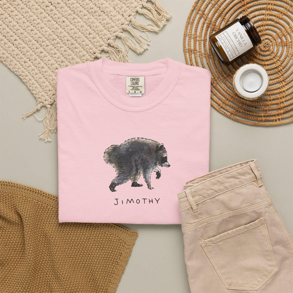Comfort Colors® Jimothy Raccoon Viral Shirt, Famous Seattle Raccoon Shirt, Short King Jimothy Tee. Cute Trash Panda Shirt, Cute Baby Raccoon