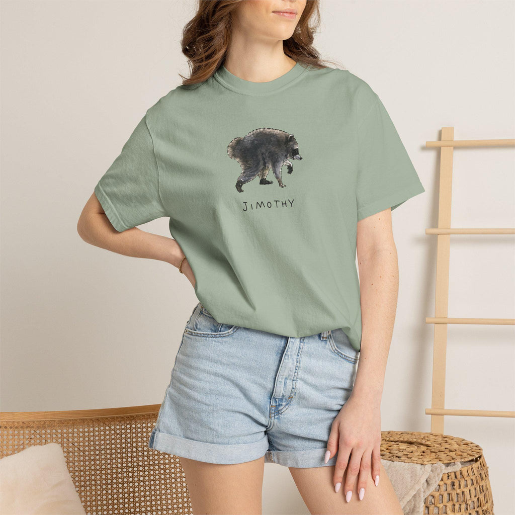 Comfort Colors® Jimothy Raccoon Viral Shirt, Famous Seattle Raccoon Shirt, Short King Jimothy Tee. Cute Trash Panda Shirt, Cute Baby Raccoon