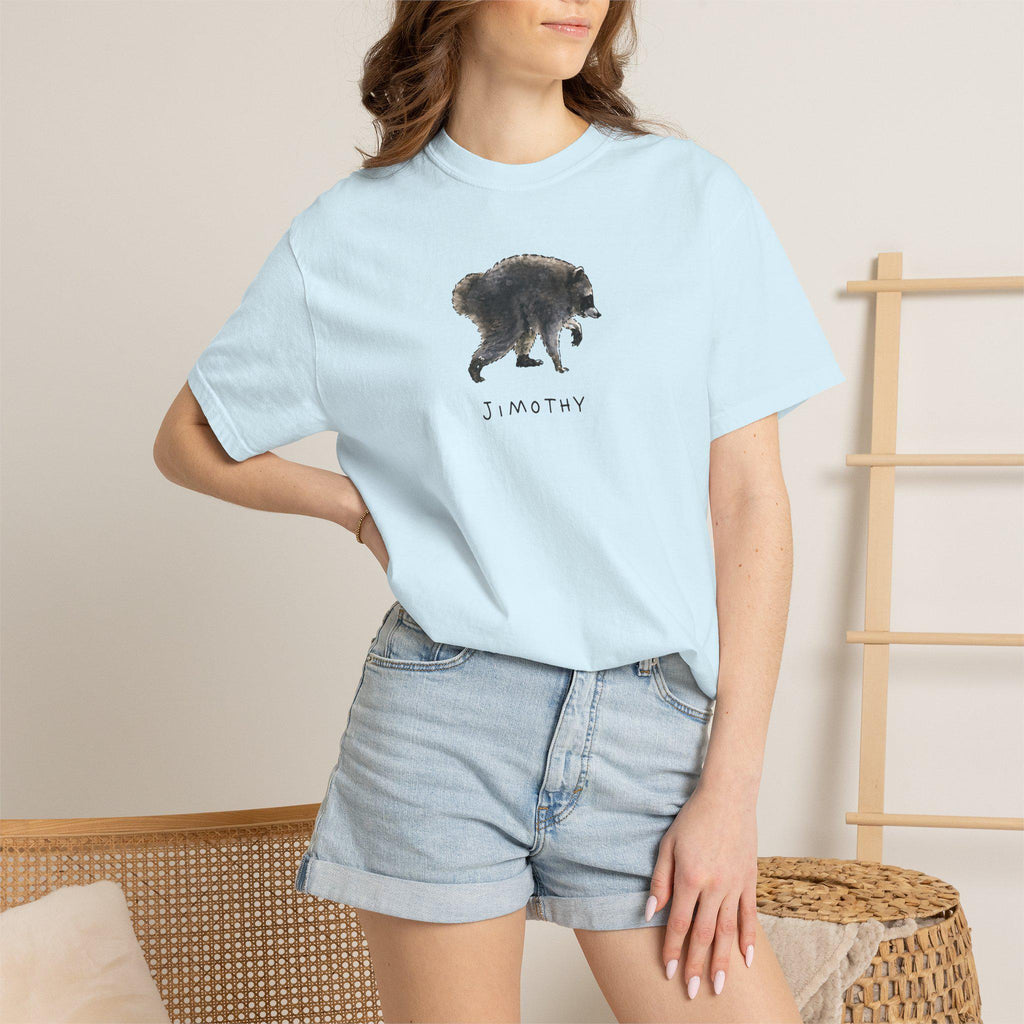 Comfort Colors® Jimothy Raccoon Viral Shirt, Famous Seattle Raccoon Shirt, Short King Jimothy Tee. Cute Trash Panda Shirt, Cute Baby Raccoon