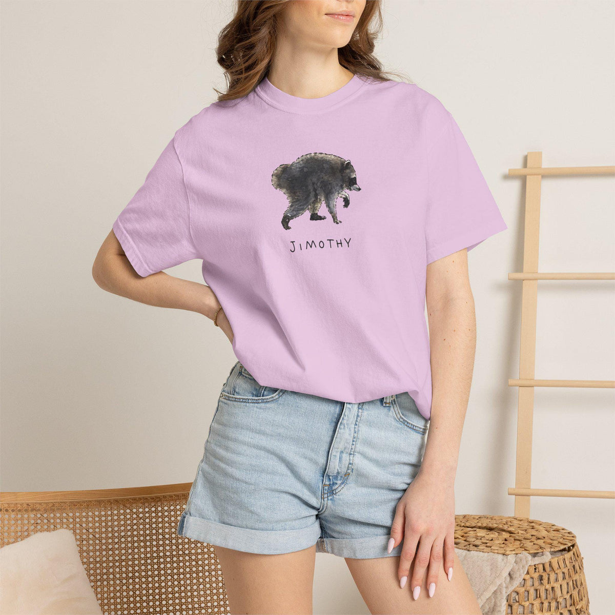 Comfort Colors® Jimothy Raccoon Viral Shirt, Famous Seattle Raccoon Shirt, Short King Jimothy Tee. Cute Trash Panda Shirt, Cute Baby Raccoon