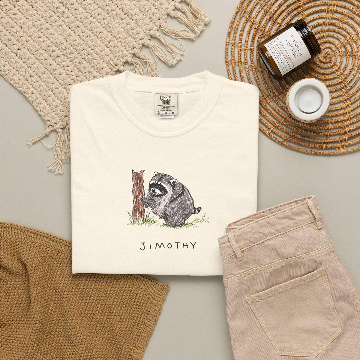 Comfort Colors® Jimothy Raccoon Viral Shirt, Short King Jimothy Tee. Cute Trash Panda Shirt, Famous Seattle Raccoon Shirt, Cute Baby Raccoon