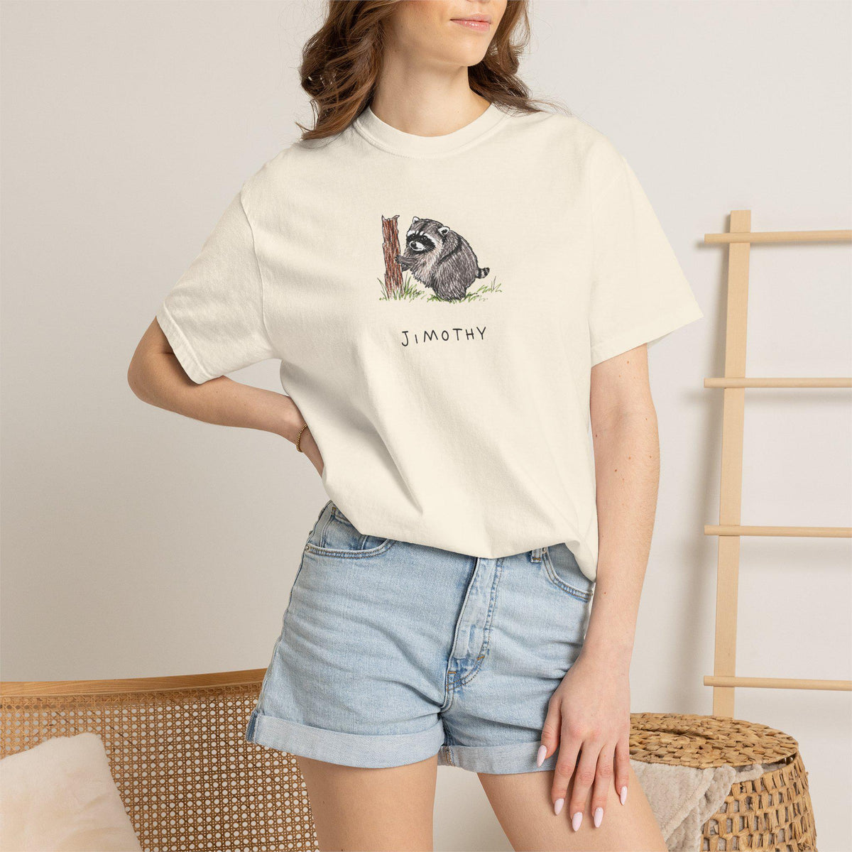 Comfort Colors® Jimothy Raccoon Viral Shirt, Short King Jimothy Tee. Cute Trash Panda Shirt, Famous Seattle Raccoon Shirt, Cute Baby Raccoon