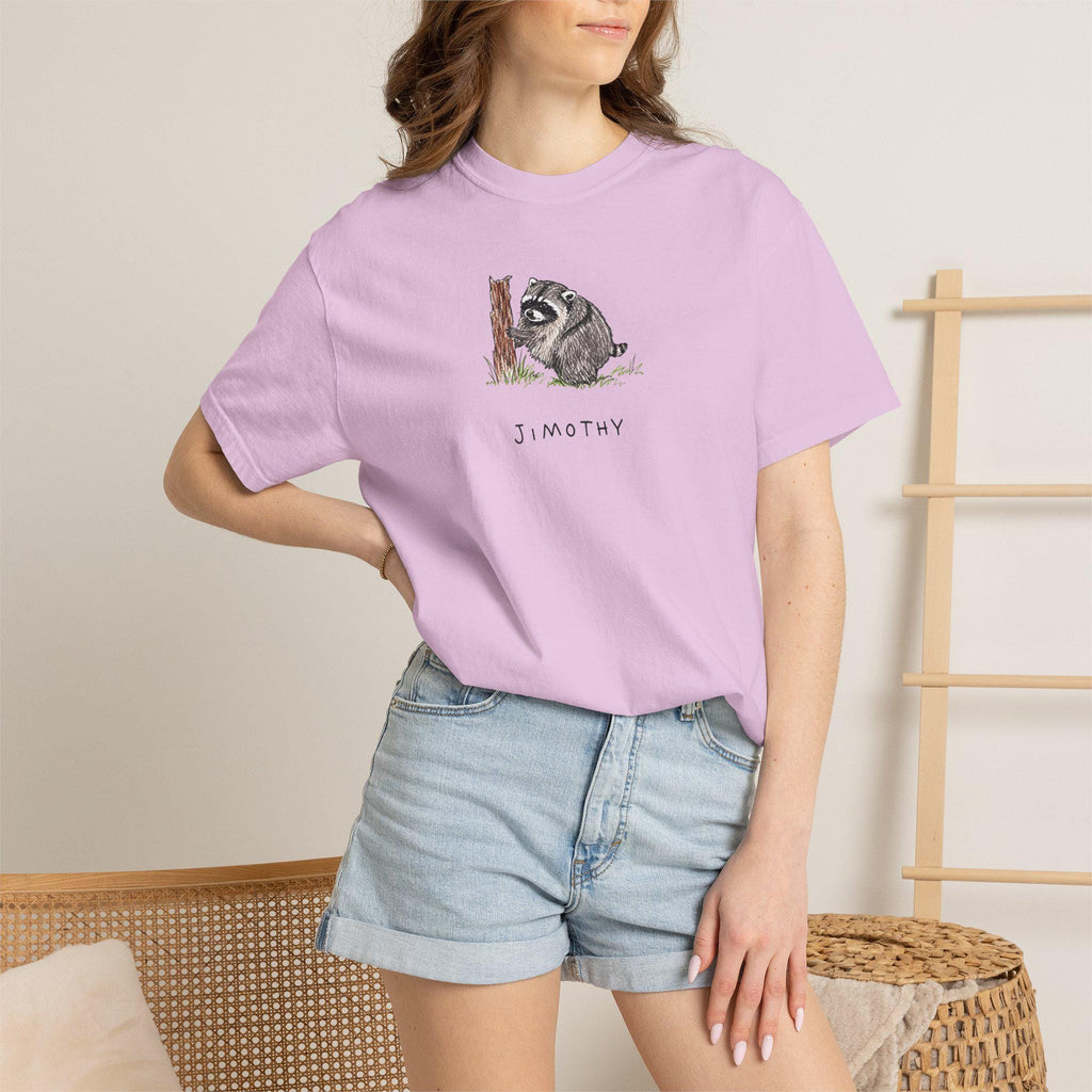 Comfort Colors® Jimothy Raccoon Viral Shirt, Short King Jimothy Tee. Cute Trash Panda Shirt, Famous Seattle Raccoon Shirt, Cute Baby Raccoon