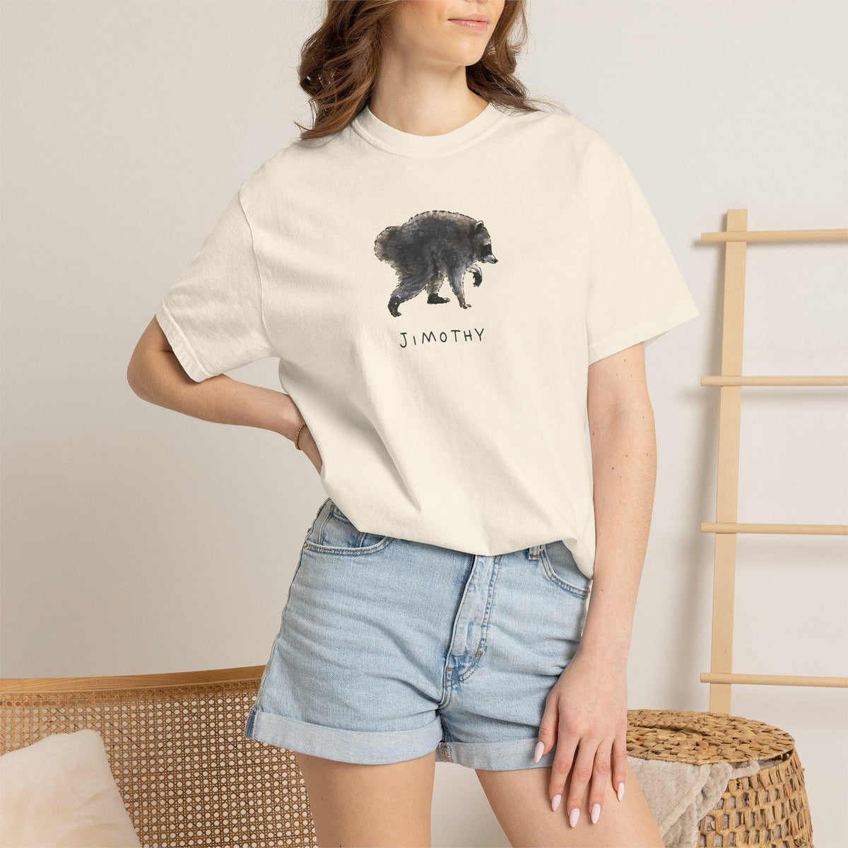 Comfort Colors® Jimothy Raccoon Viral Shirt, Famous Seattle Raccoon Shirt, Short King Jimothy Tee. Cute Trash Panda Shirt, Cute Baby Raccoon