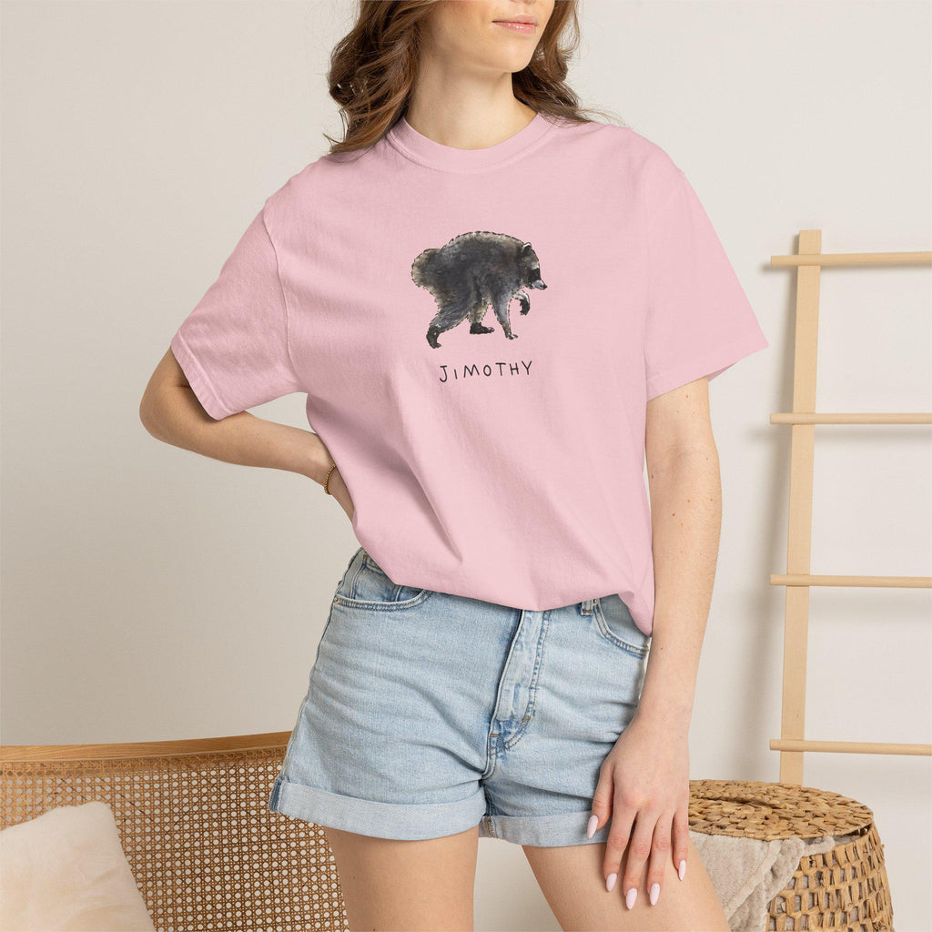 Comfort Colors® Jimothy Raccoon Viral Shirt, Famous Seattle Raccoon Shirt, Short King Jimothy Tee. Cute Trash Panda Shirt, Cute Baby Raccoon
